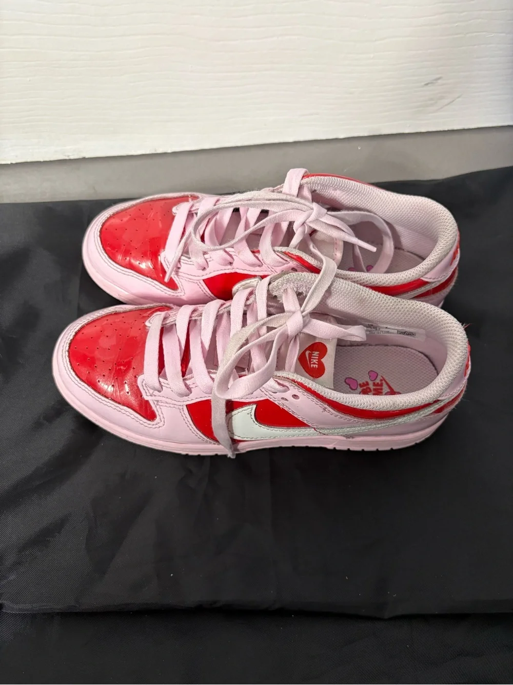 Nike Pink and Red 'Be Me' Heart Graphic Sneaker Insole